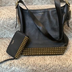 Legacy Studded Duffle Bag and wristlet